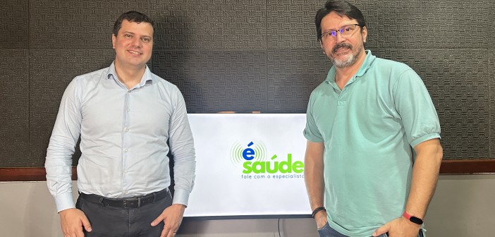 O Dr. Pedro Springer e o jornalista, Adalberto Júnior